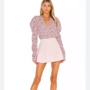 Amanda UpRichard Gabbie skort S AFRM floral bodysuit Danna XS